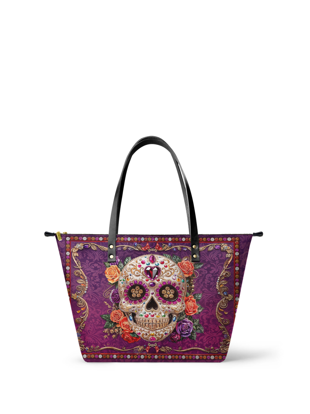 "Catrinelle" Leather Tote Bag
