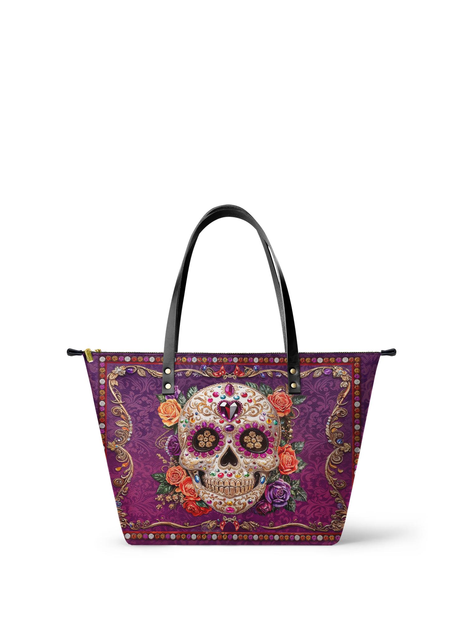 "Catrinelle" Leather Tote Bag