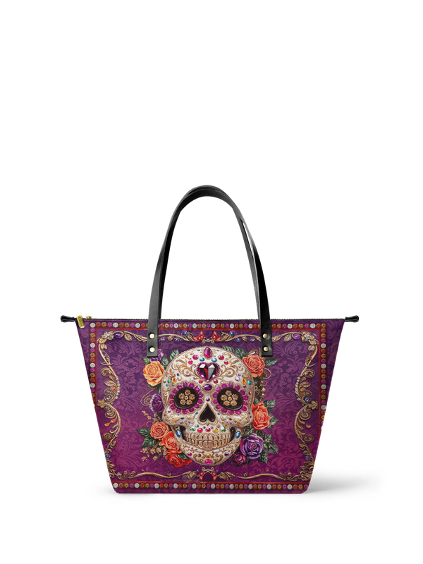 "Catrinelle" Leather Tote Bag