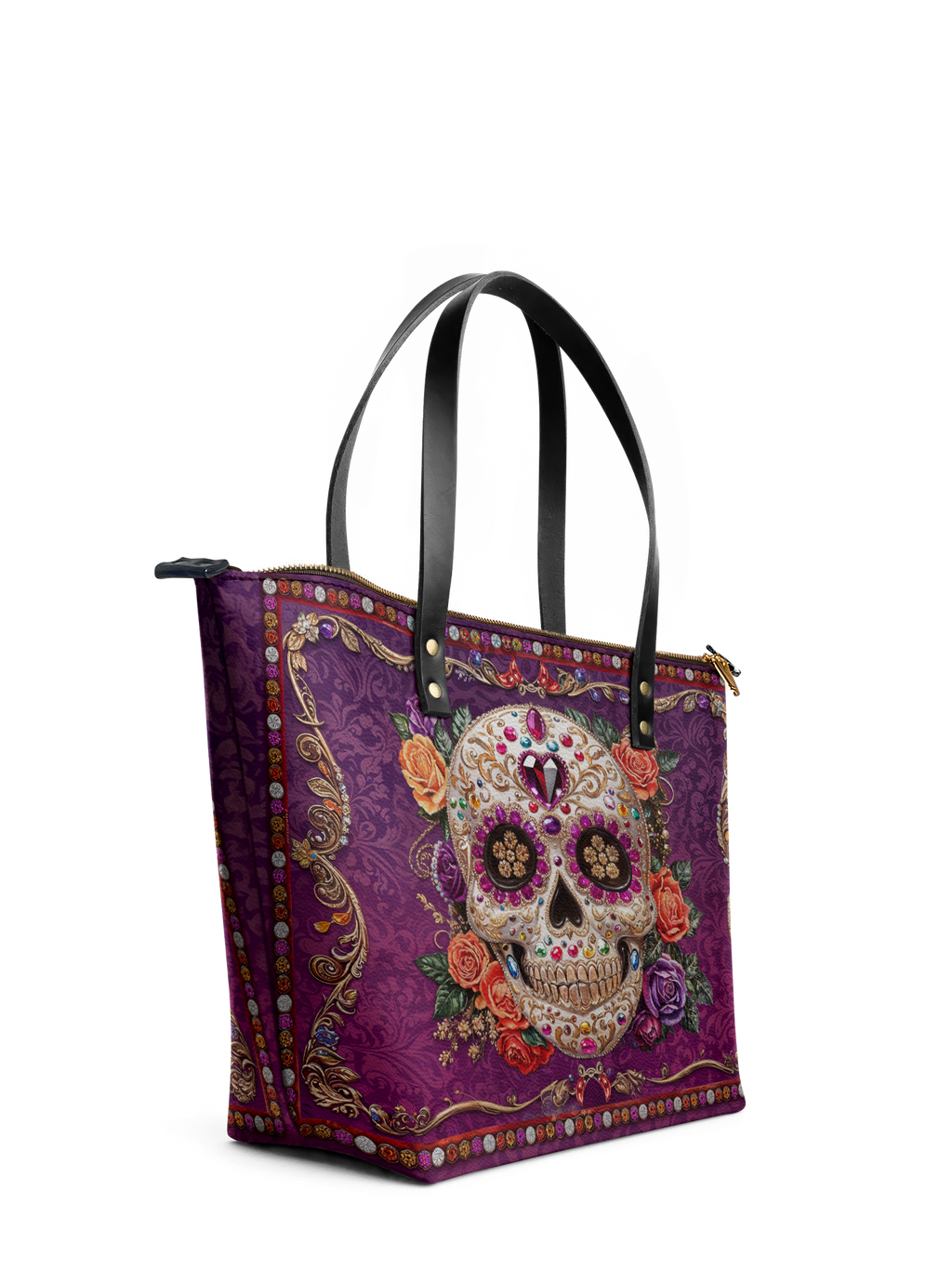 "Catrinelle" Leather Tote Bag