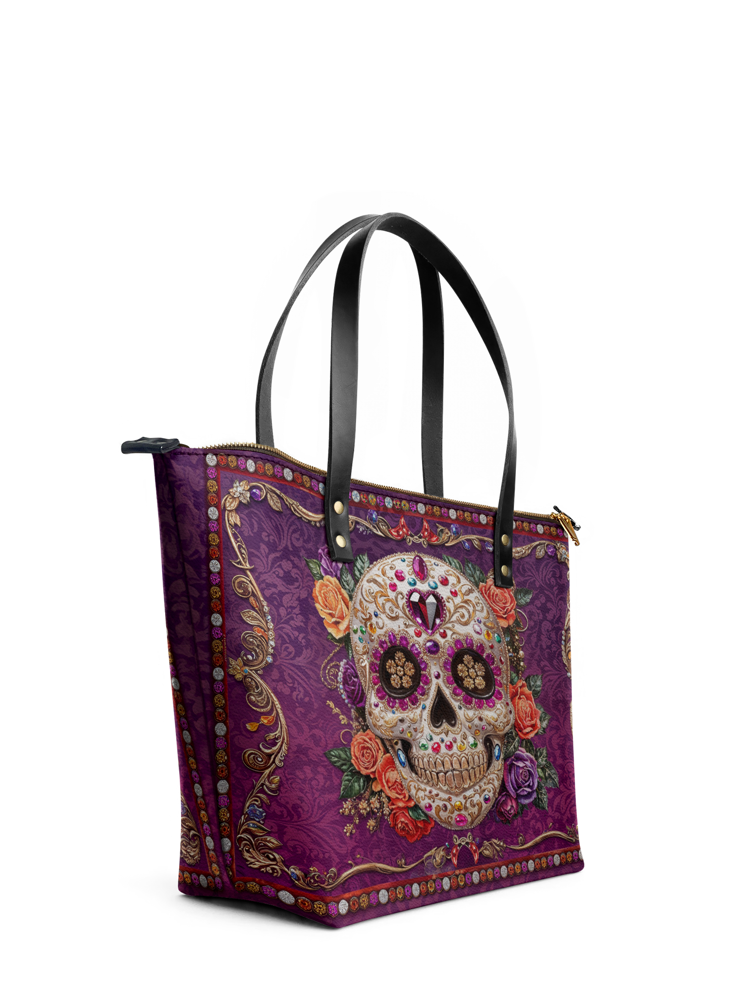 "Catrinelle" Leather Tote Bag