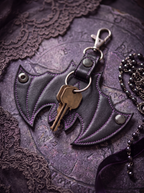 "Cryptwing" Leather Bag Charm