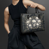 "Deathmark" - Black Interior - Leather Handbag Matching SANTA Combo