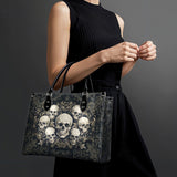"Deathmark" - Black Interior - Leather Handbag Matching SANTA Combo