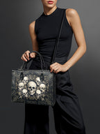 "Deathmark" - Black Interior - Leather Handbag
