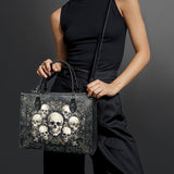 "Deathmark" - Black Interior - Leather Handbag Matching SANTA Combo