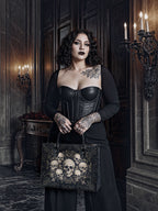 "Deathmark" - Black Interior - Leather Handbag