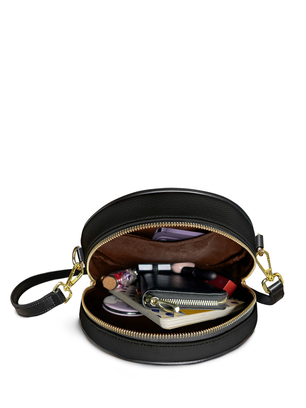 "Deathmark" Circle Crossbody Bag
