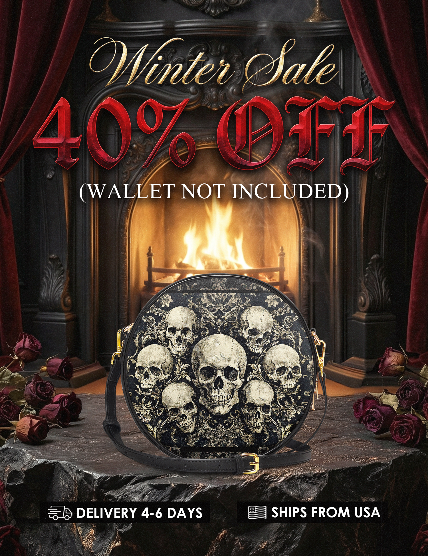 "Deathmark" Circle Crossbody Bag Deal