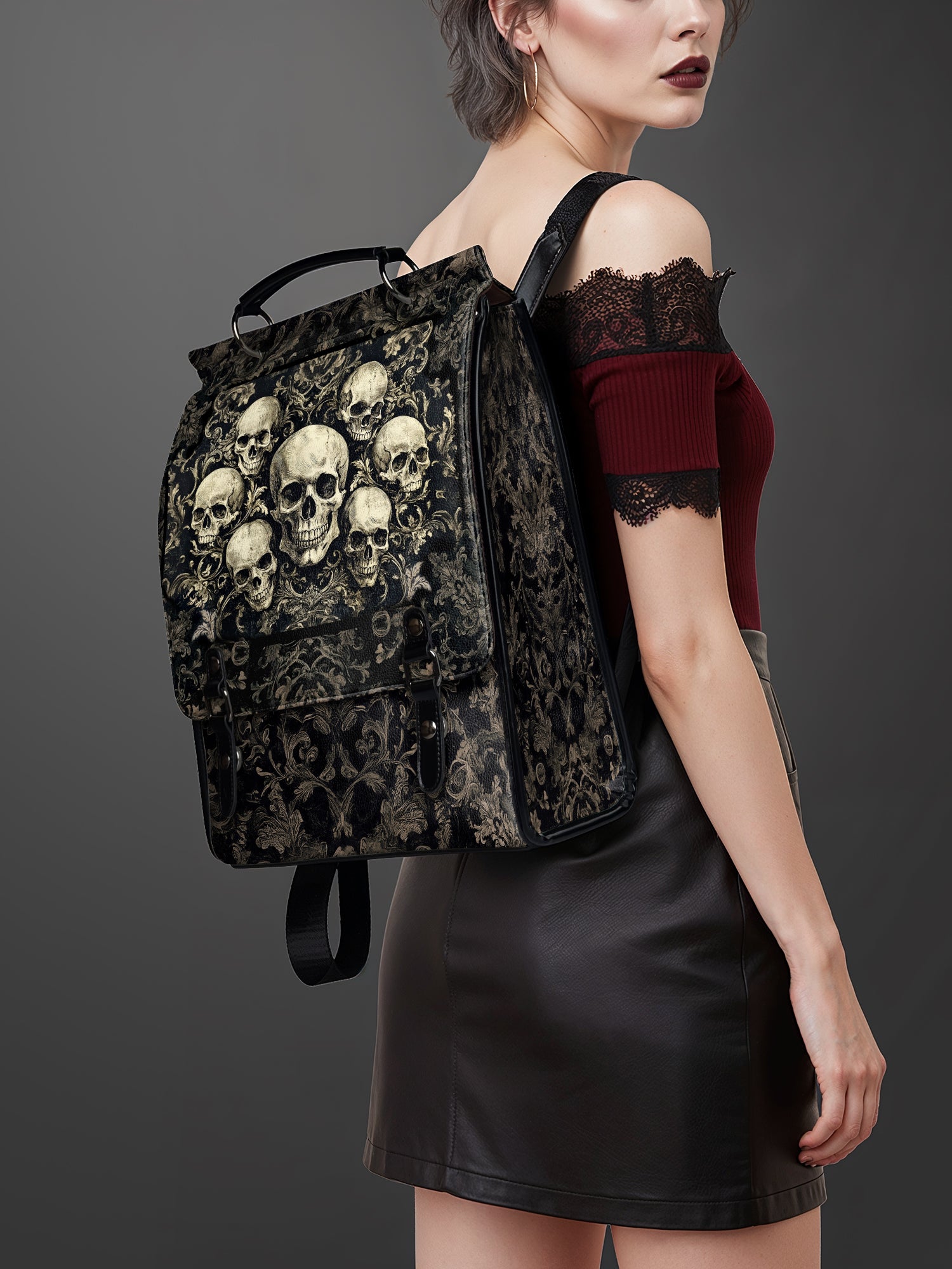 "Deathmark" Leather Backpack
