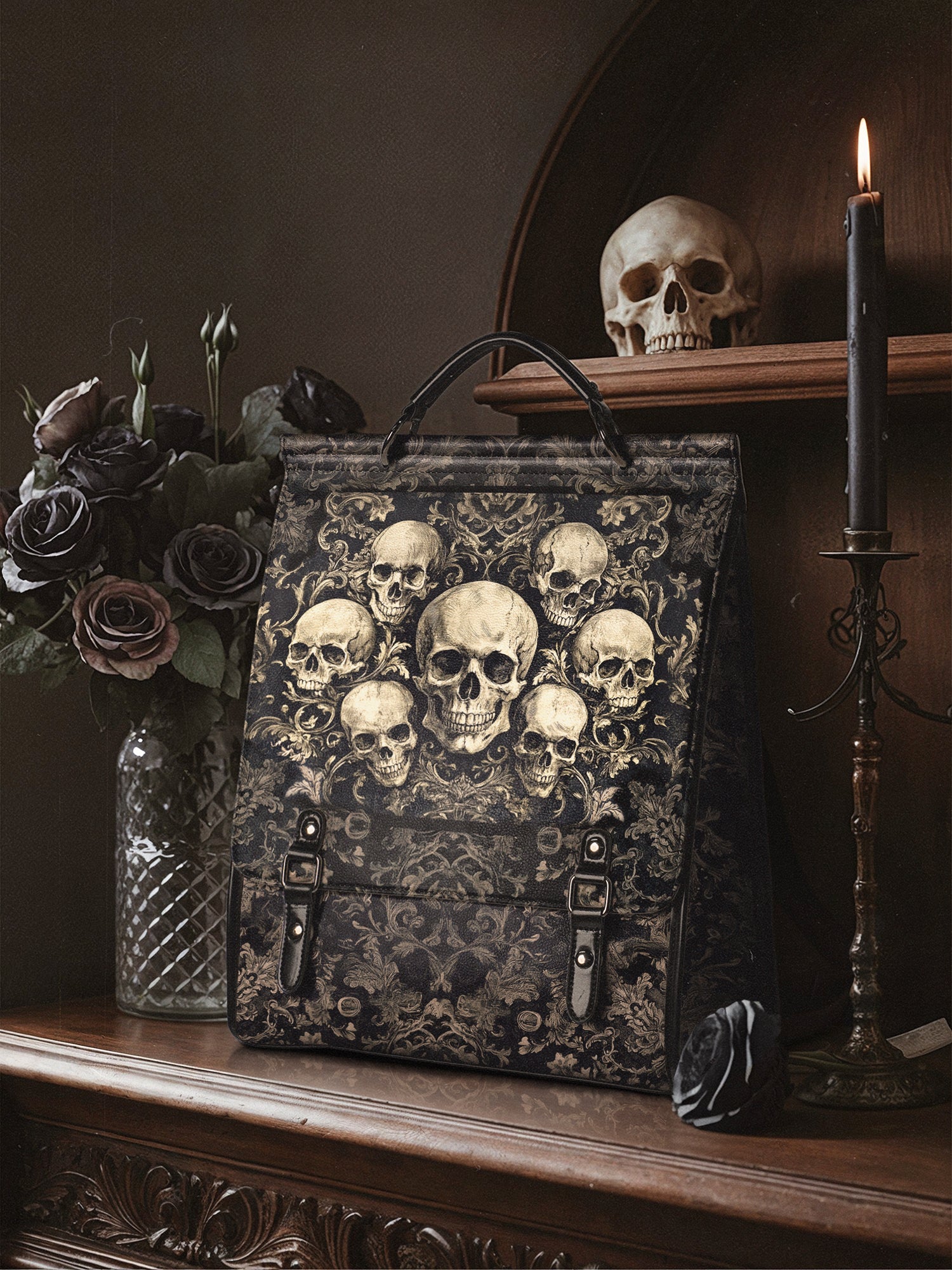 "Deathmark" Leather Backpack