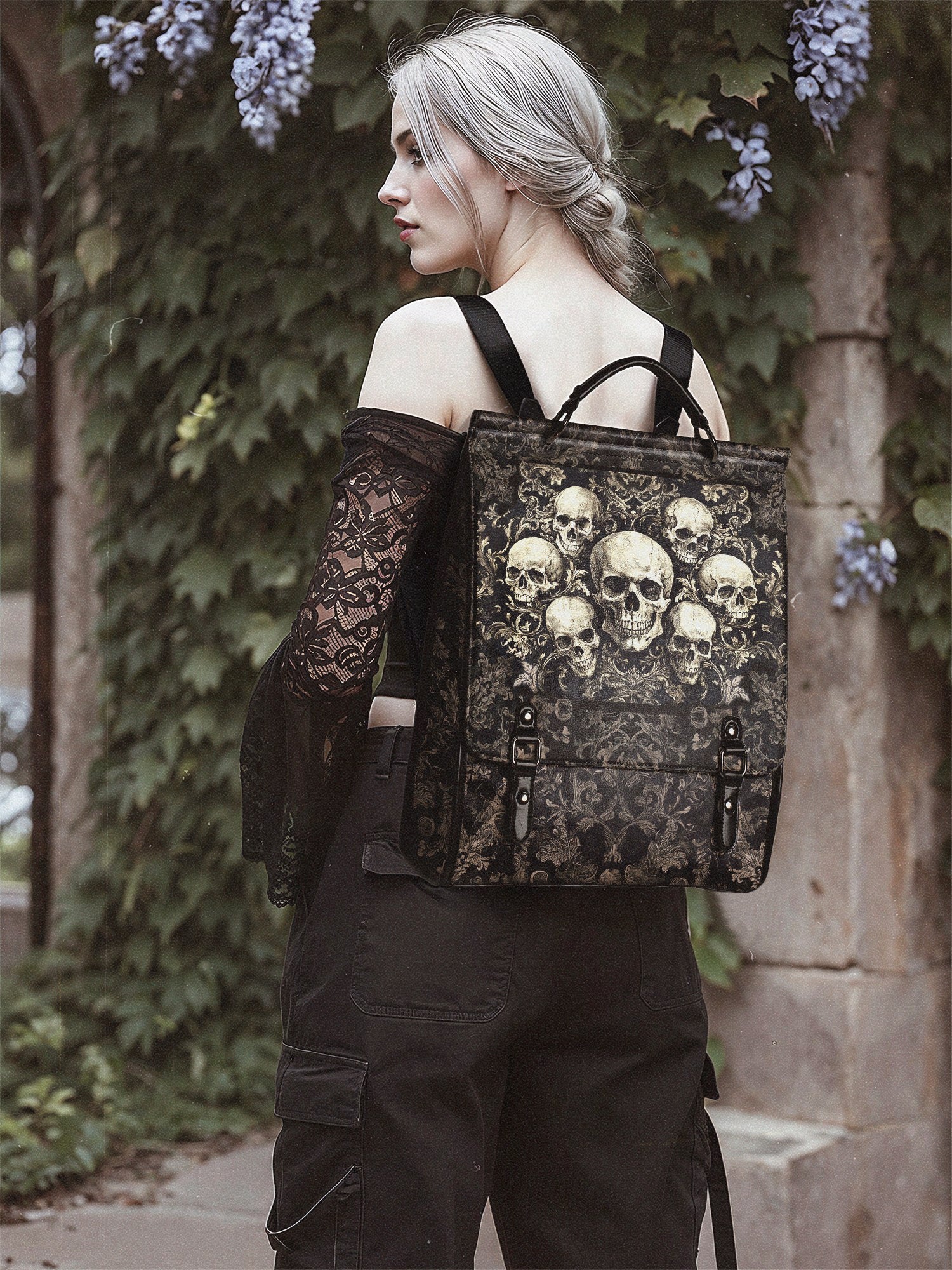 "Deathmark" Leather Backpack