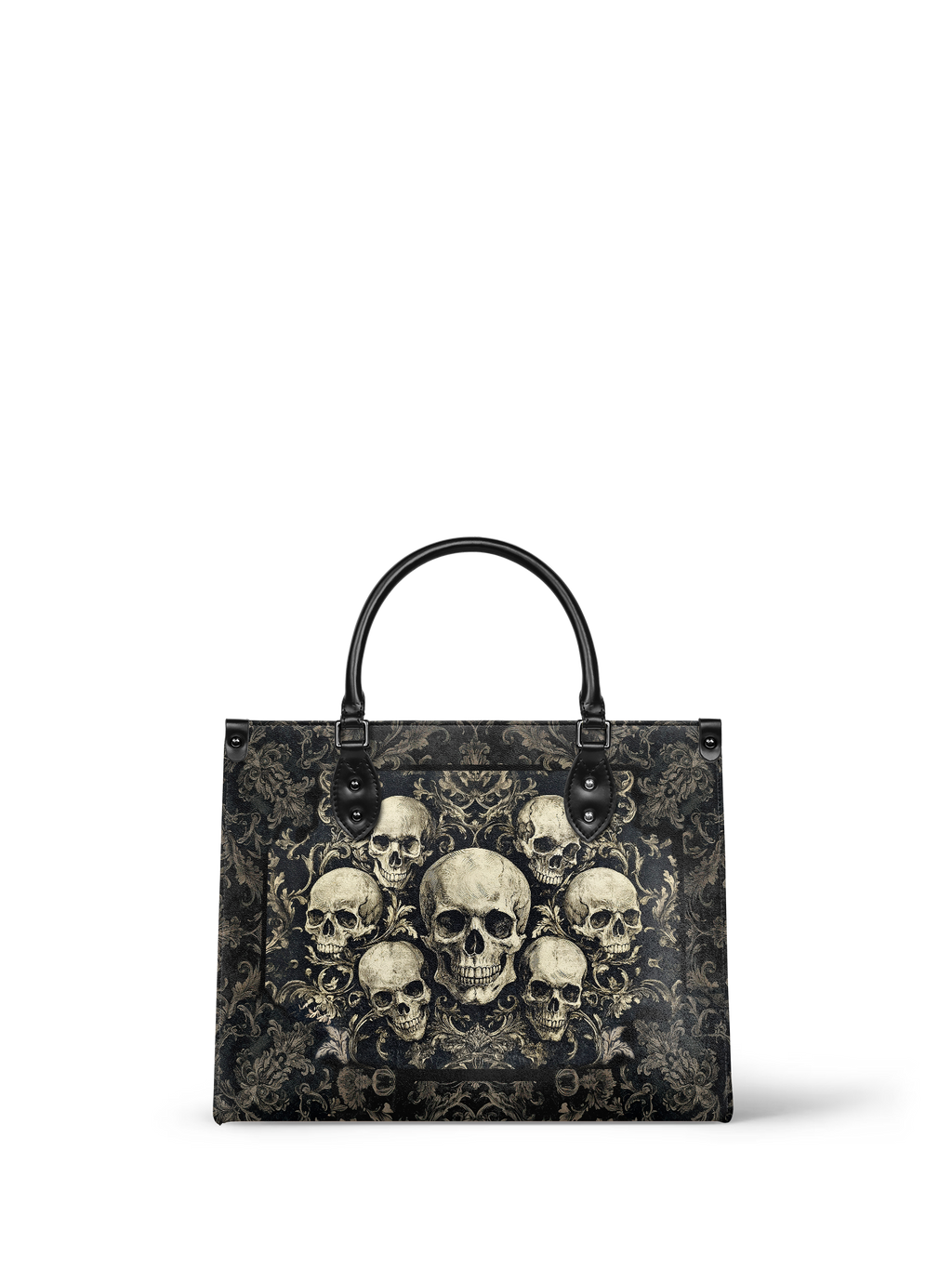 "Deathmark" - Black Interior - Leather Handbag