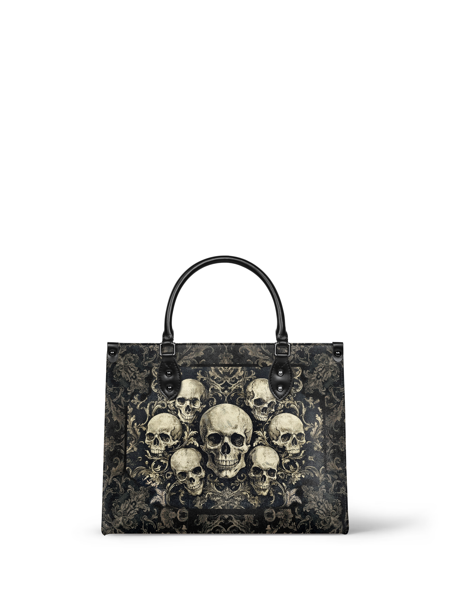 "Deathmark" - Black Interior - Leather Handbag