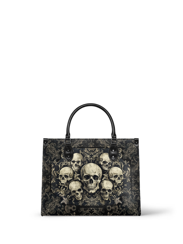 "Deathmark" - Black Interior - Leather Handbag
