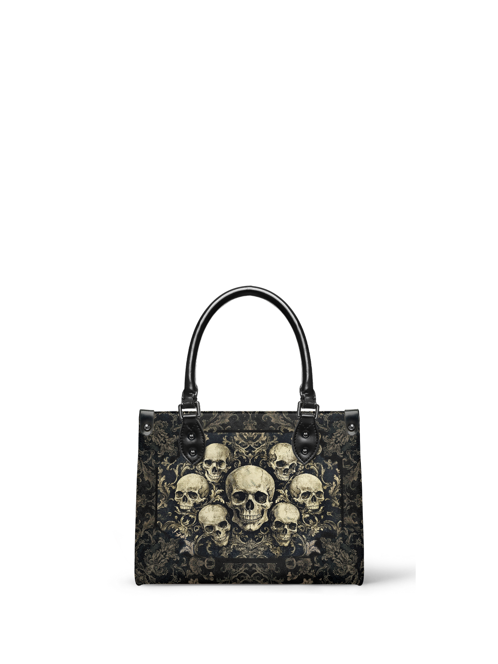 "Deathmark" - Black Interior - Small Leather Handbag