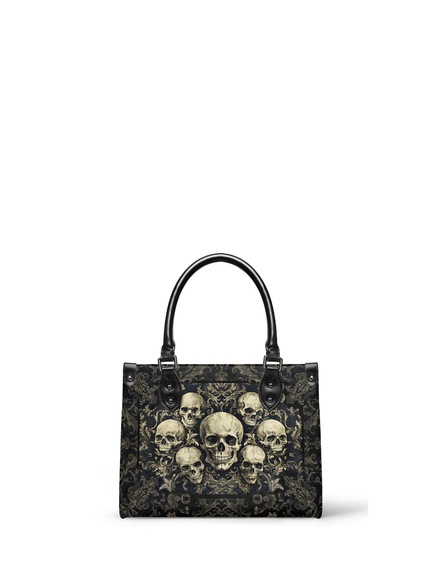 "Deathmark" - Black Interior - Small Leather Handbag