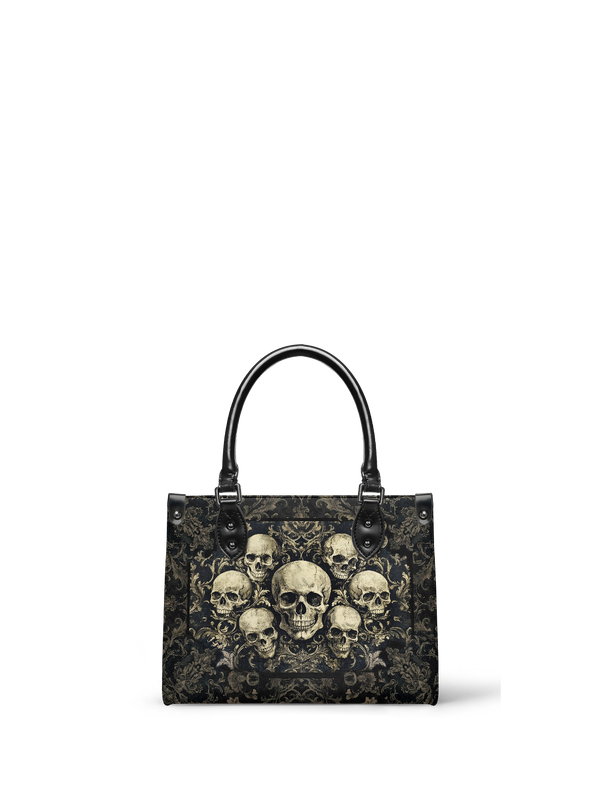 "Deathmark" - Black Interior - Small Leather Handbag