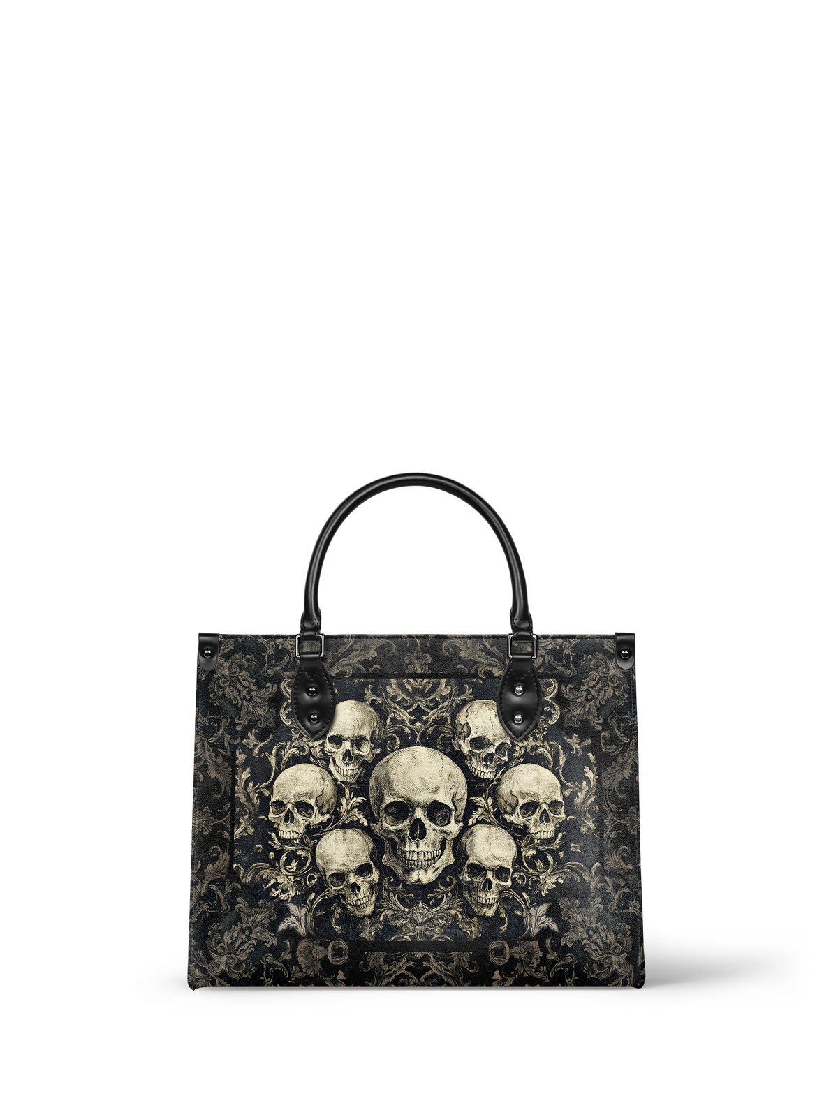 "Deathmark" - Black Interior - Leather Handbag - FALL CLEARANCE DEAL