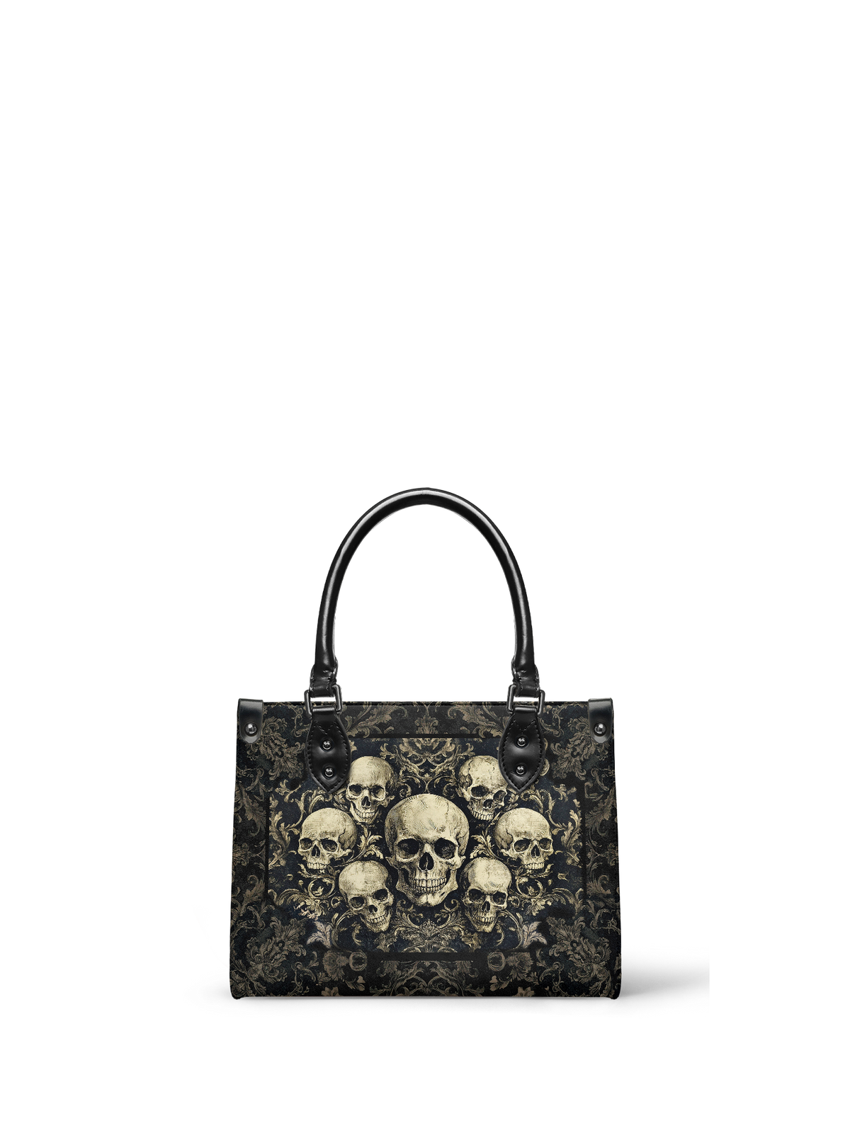 "Deathmark" - Black Interior - Small Leather Handbag SPOOKY DEAL