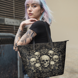 "Deathmark" Leather Tote Bag Matching SANTA Combo