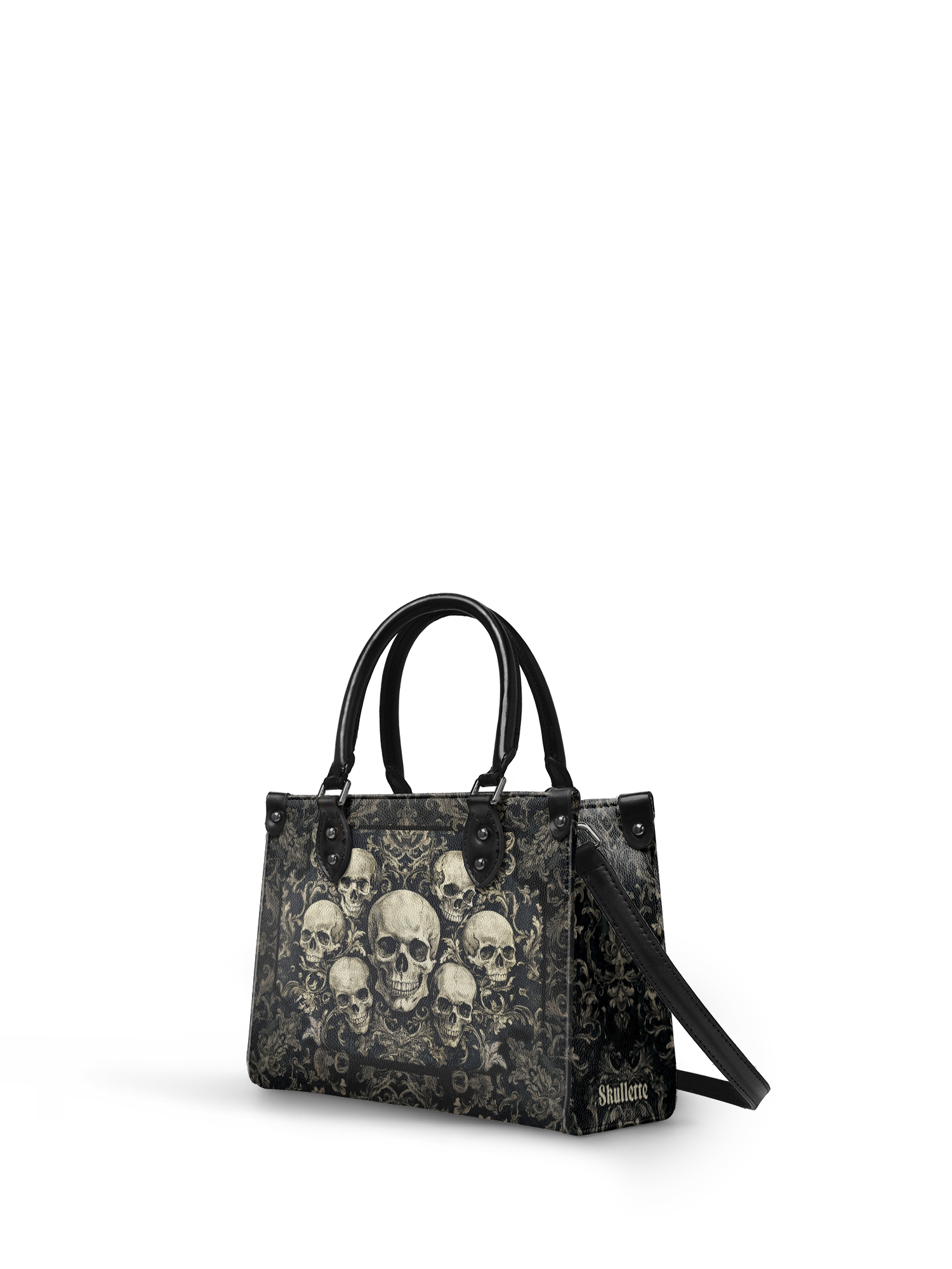 "Deathmark" - Black Interior - Small Leather Handbag