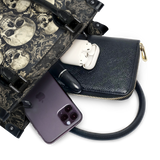 "Deathmark" - Black Interior - Small Leather Handbag
