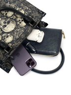 "Deathmark" - Black Interior - Small Leather Handbag