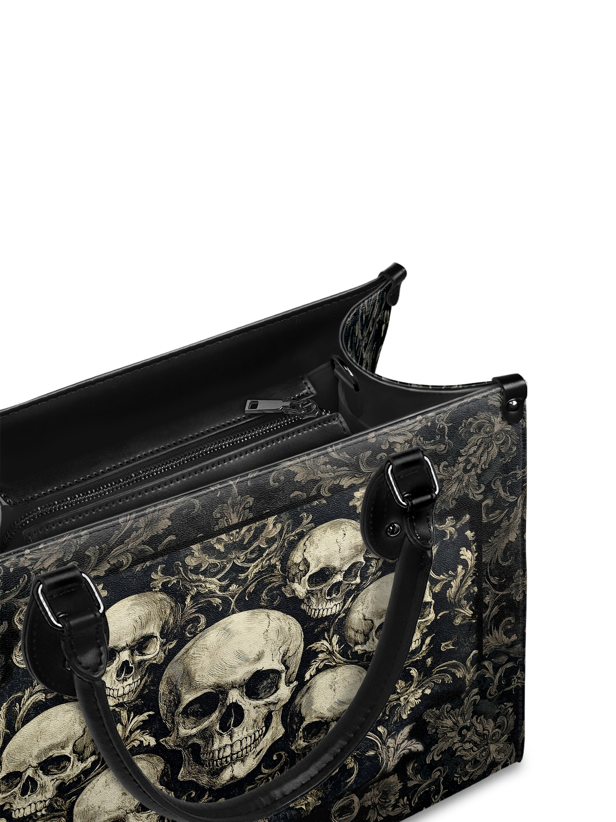 "Deathmark" - Black Interior - Leather Handbag - FALL CLEARANCE DEAL