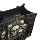 "Deathmark" - Black Interior - Small Leather Handbag