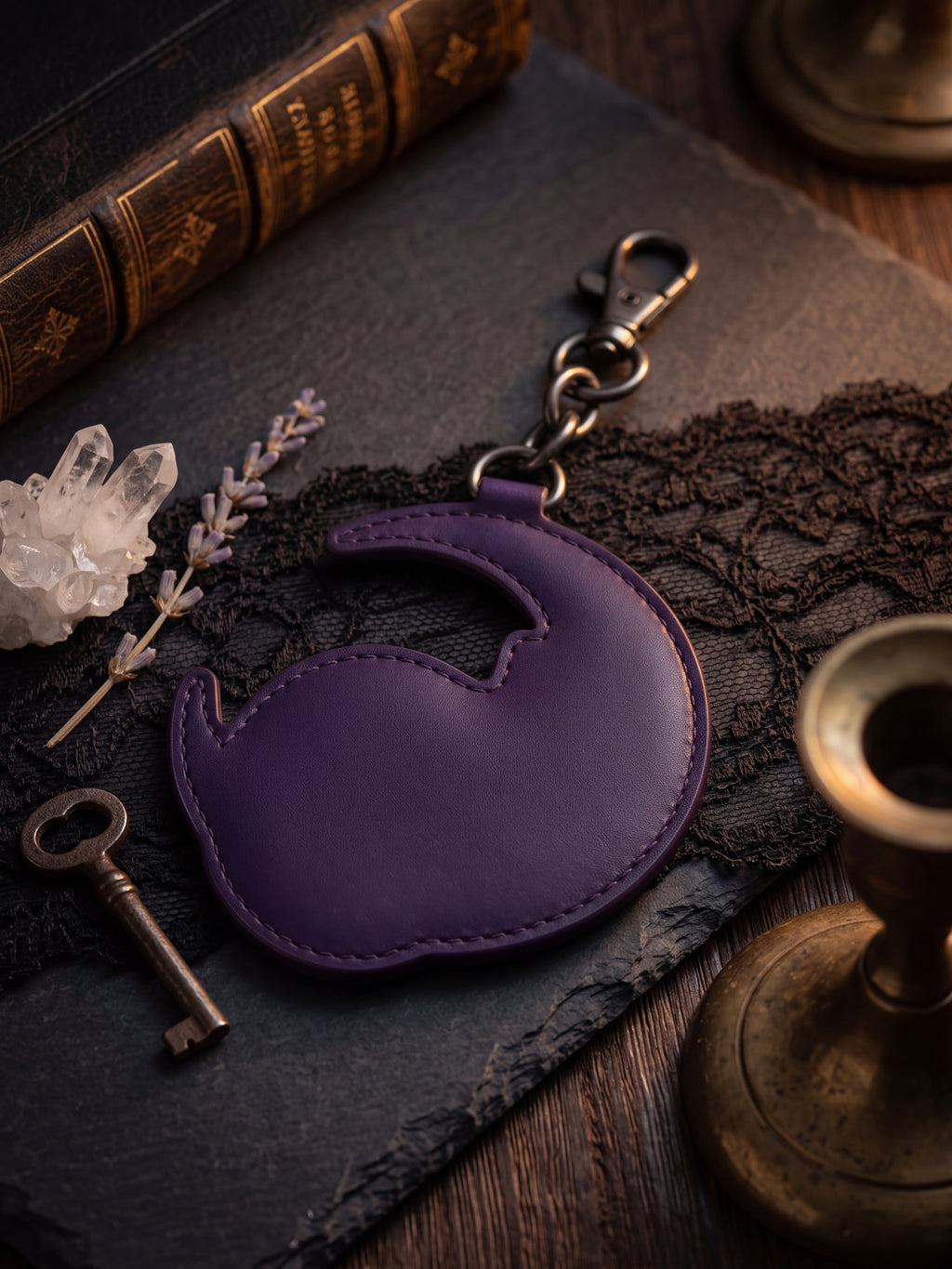 "Dreamwhisker" Leather Bag Charm