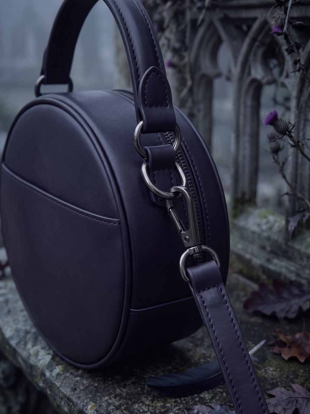 "Duskwing" Crewel Circle Bag