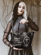 "Dustveil" Leather Tote Bag