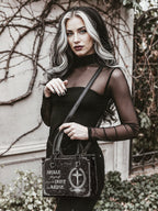 "Dustveil" - Black Interior - Small Leather Handbag
