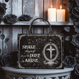 "Dustveil" - Black Interior - Leather Handbag Matching SANTA Combo