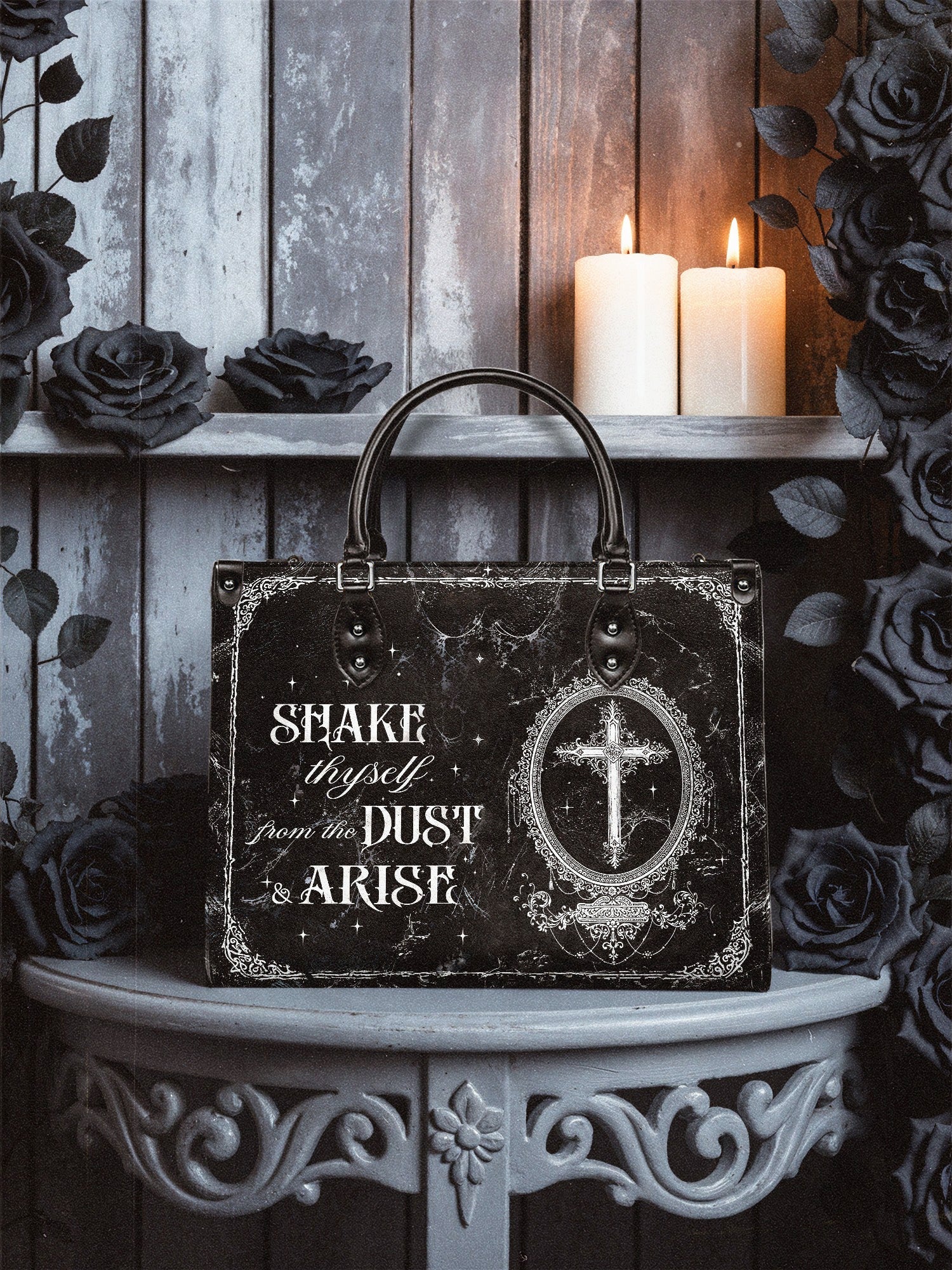 "Dustveil" - Red Interior - Leather Handbag