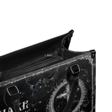 "Dustveil" - Black Interior - Leather Handbag Matching SANTA Combo