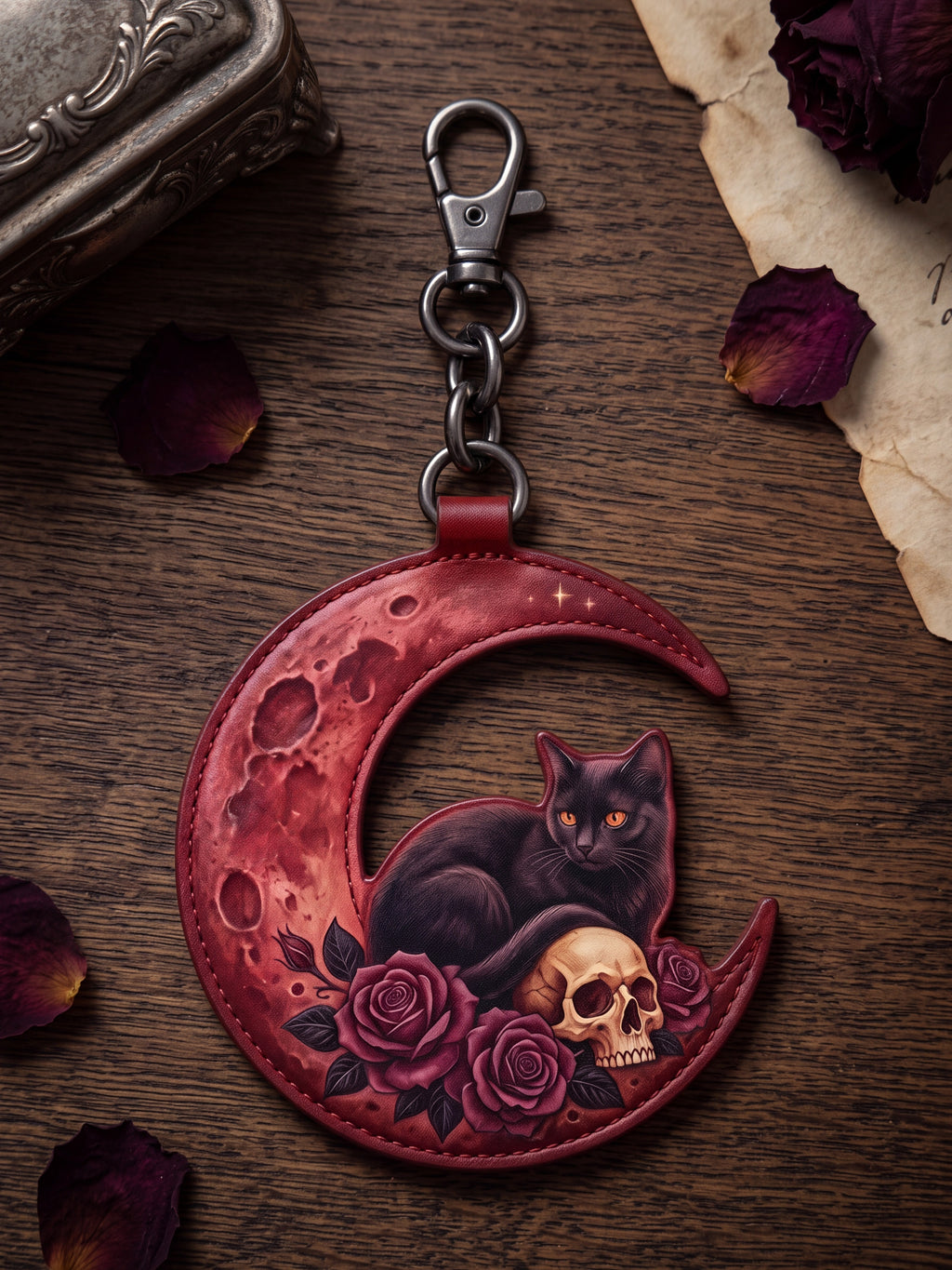 "Emberclaw" Leather Bag Charm