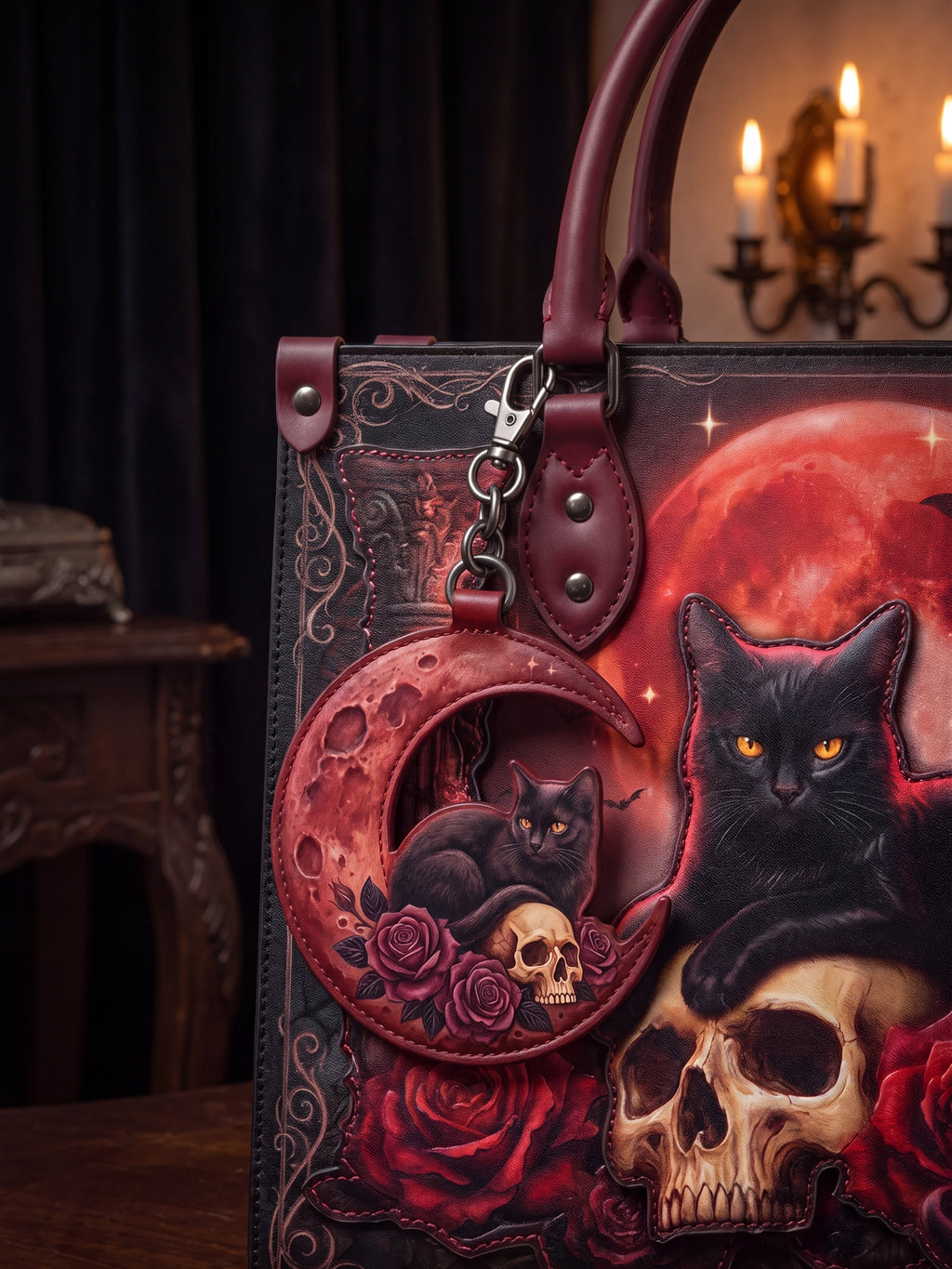 "Emberclaw" Leather Bag Charm