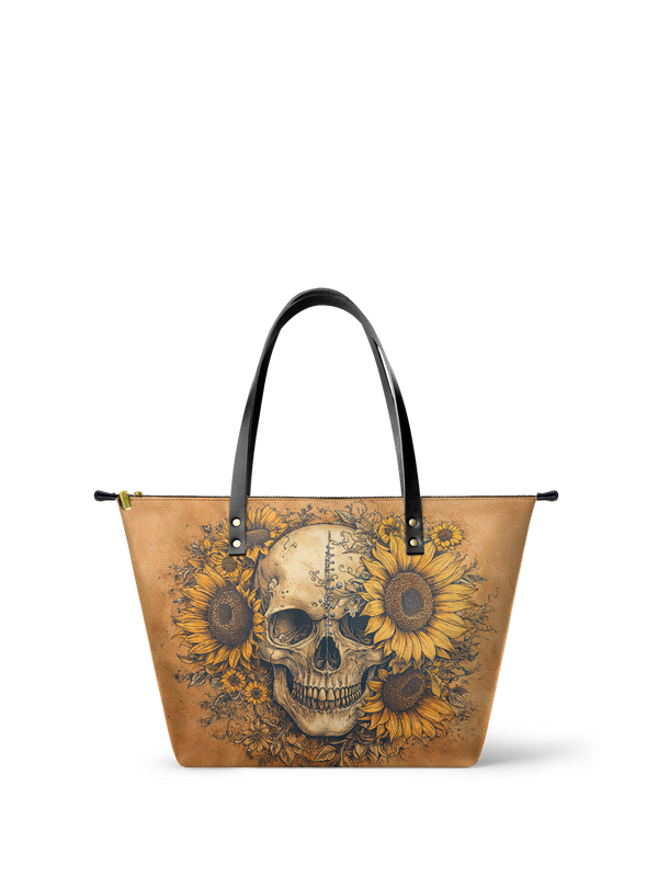 "Heliovoid" Leather Tote Bag