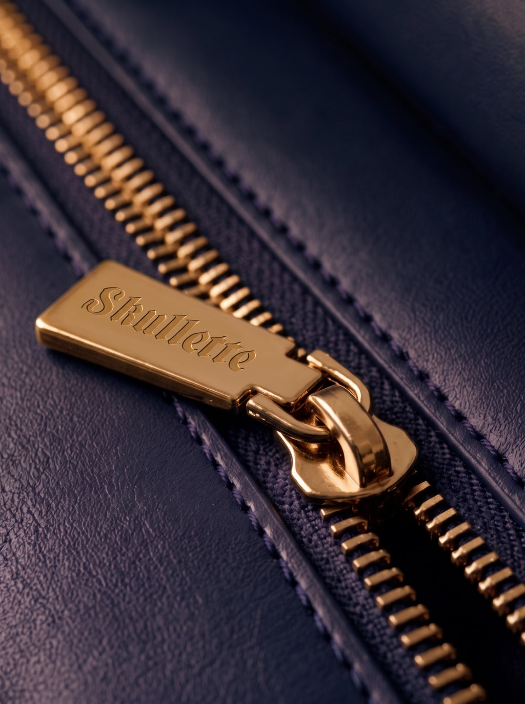"Foxglove" Applique Leather Handbag