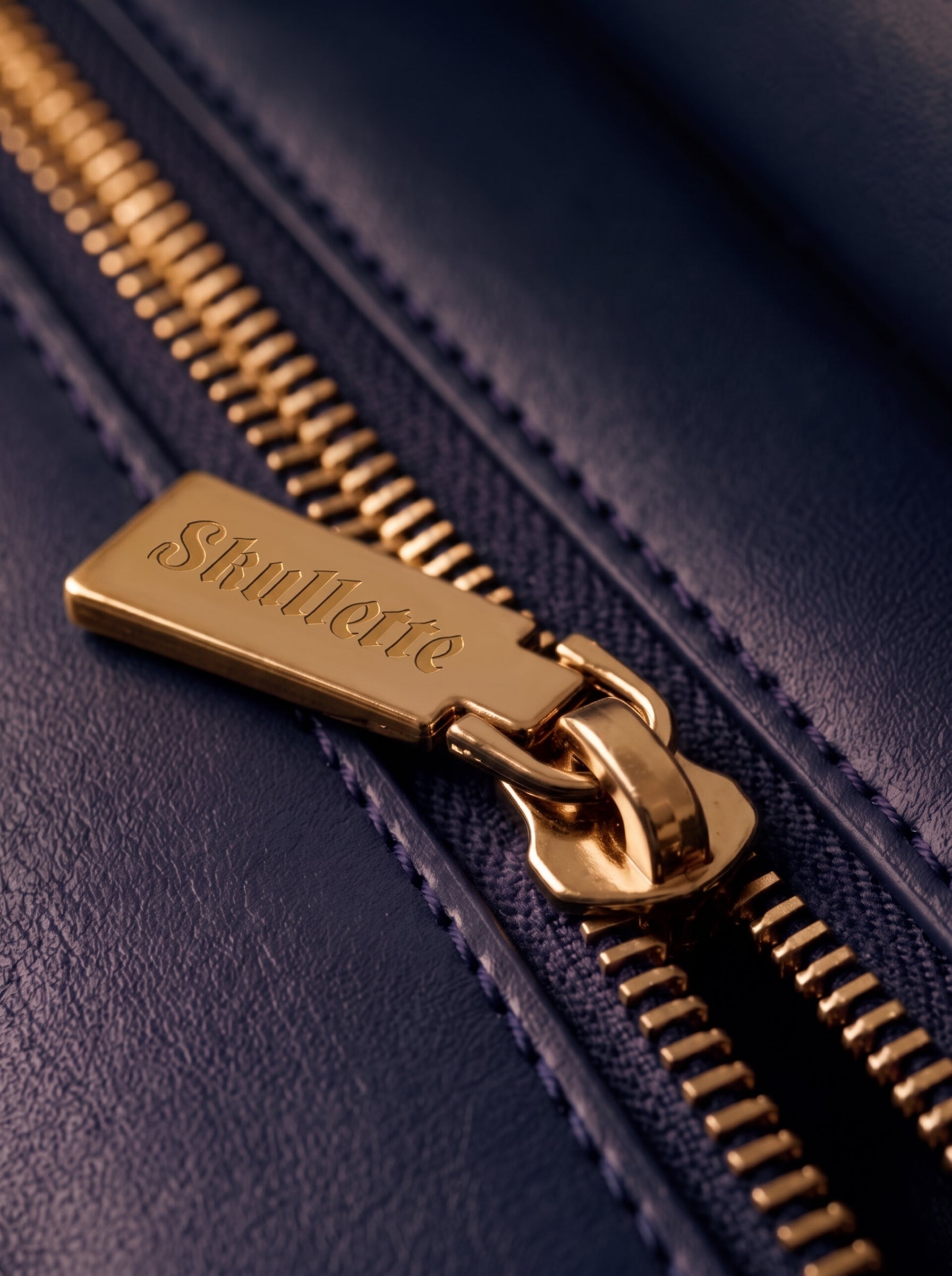 "Foxglove" Applique Leather Handbag