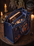"Foxglove" Applique Leather Handbag