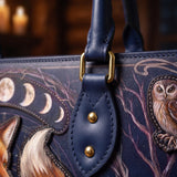 "Foxglove" Applique Leather Handbag Pre-order