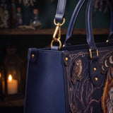 "Foxglove" Applique Leather Handbag Pre-order