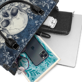 "Frostmourne" - Black Interior - Leather Handbag Matching SANTA Combo