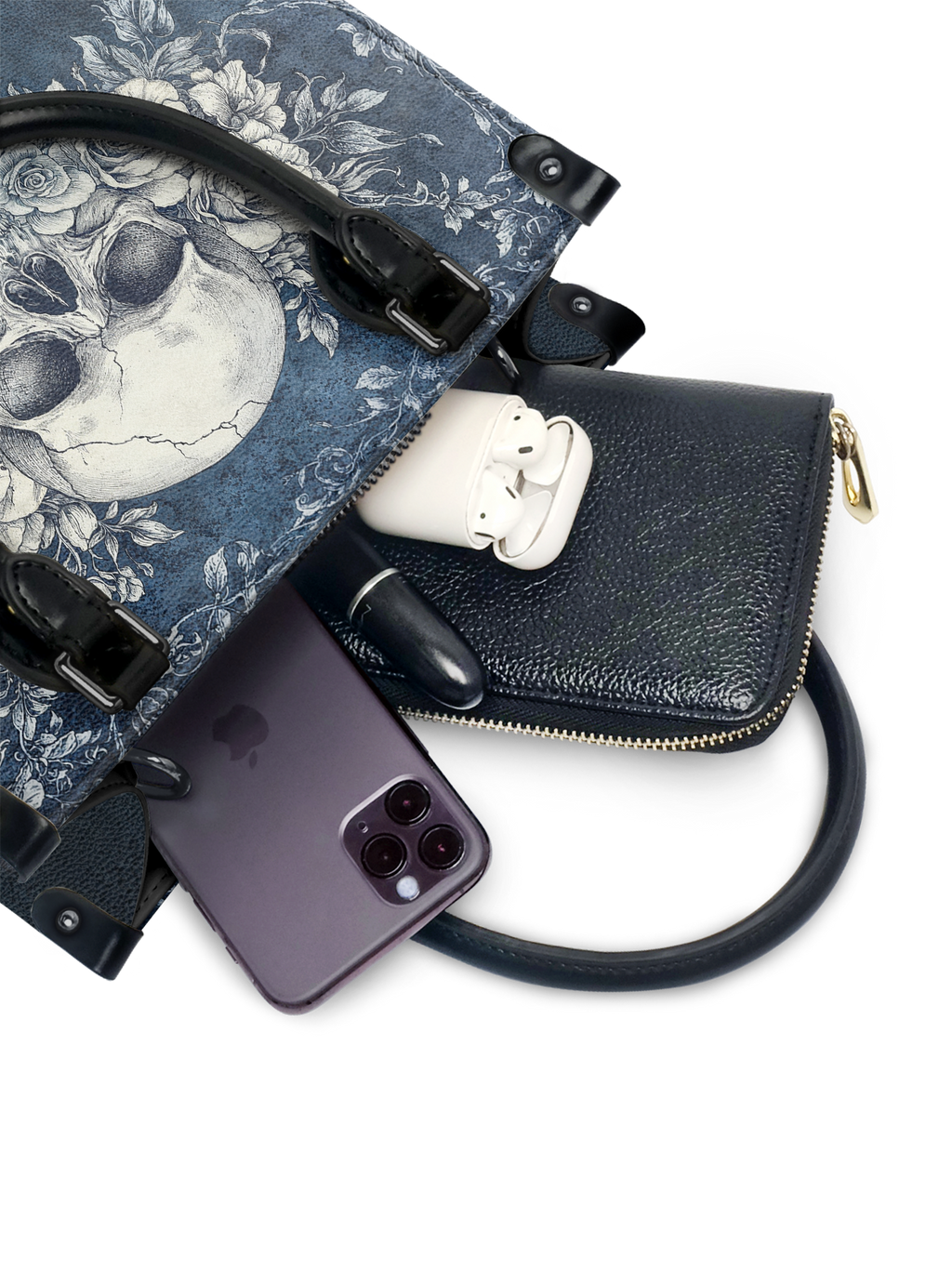 "Frostmourne" - Black Interior - Small Leather Handbag