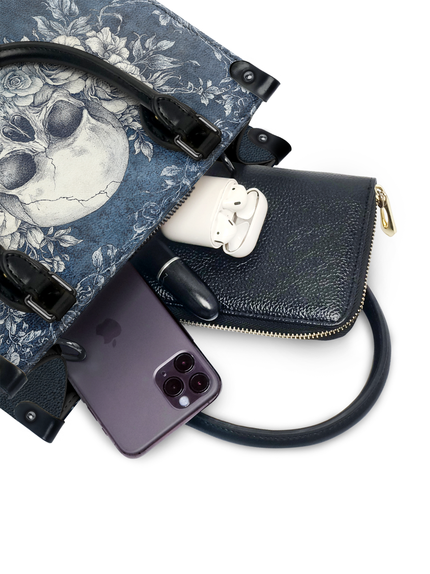 "Frostmourne" - Black Interior - Small Leather Handbag