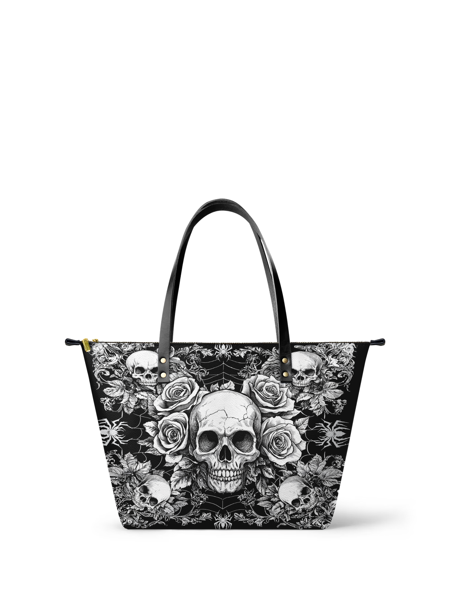 "Gravebloom" Leather Tote Bag