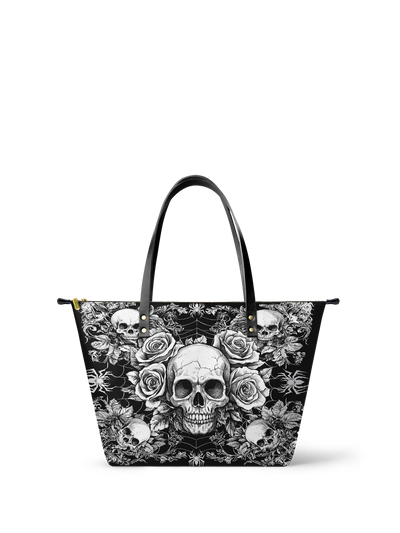 "Gravebloom" Leather Tote Bag